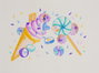 Sakura Koi Coloring Brush Pen Set Sweets de 6 colores